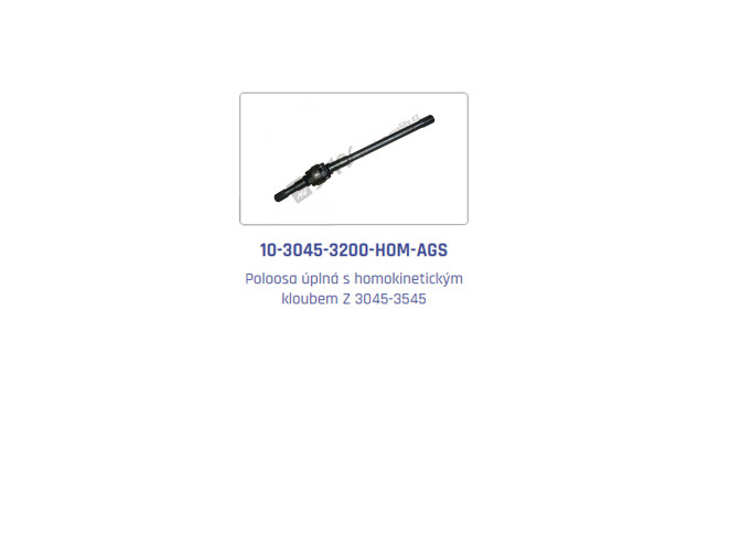 Complete half-axle FDA UR I