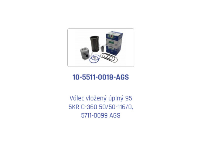 Cylinder liner kit UR I