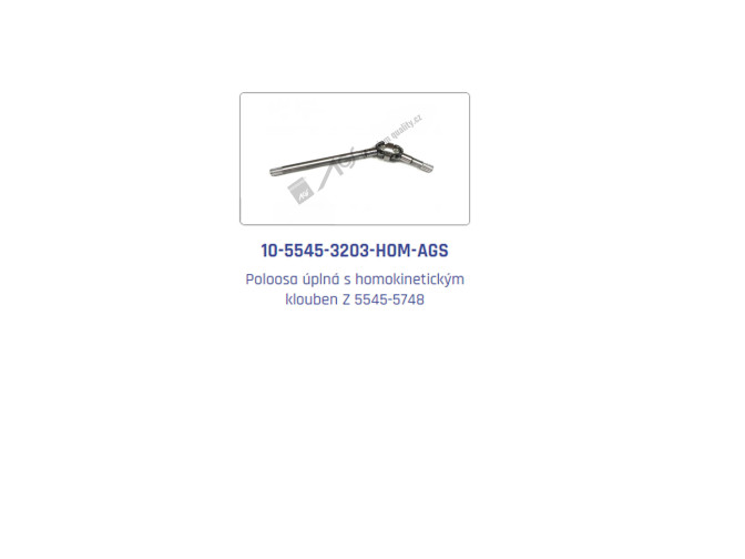 Complete half-axle FDA UR I